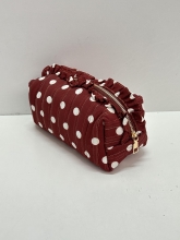 Neceser Rectangular Acolchado Estampado Lunares