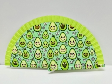 Abanico de madera dise�o AGUACATES