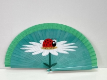 Abanico de madera dise�o MARIQUITAS