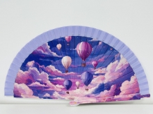 Abanico de madera dise�o GLOBOS