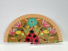 Abanico de madera dise�o MARIQUITAS