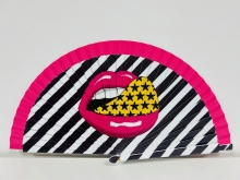Abanico de madera diseo LIPS