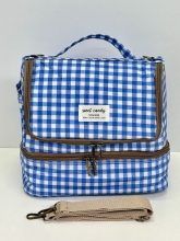 Nevera / Bolsa Térmica Sweet&Candy estampado cuadro vichy  (color azul)