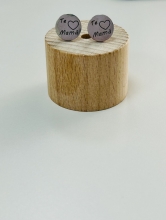 Pendientes acero inox mam  (color plata)