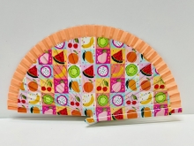 Abanico de madera dise�o FRUTAS