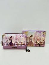Cartera Billetera de Coraz�n con tarjetero extraible Sweet & Candy