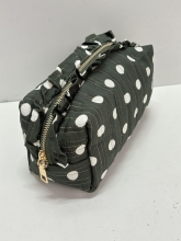 Neceser Rectangular Acolchado Estampado Lunares