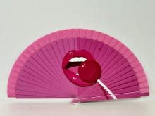 Abanico de madera diseo LIPS