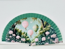 Abanico de madera dise�o GLOBOS