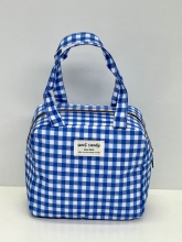 Nevera / Bolsa Térmica Sweet&Candy estampado cuadro vichy (color azul)
