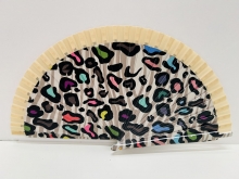 Abanico de madera dise�o Animal Print