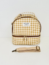 Nevera / Bolsa Trmica Sweet & Candy estampado cuadro vichy (color beige)