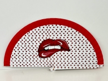 Abanico de madera diseo LIPS