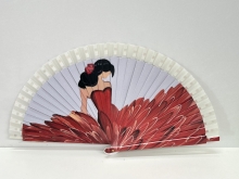 Abanico de madera dise�o SEVILLANAS