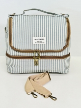Nevera / Bolsa Trmica Sweet&Candy estampado rallas (color blanco y verde)
