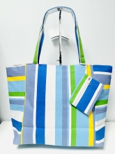 Bolso de Playa Grande con monedero a juego Multicolor