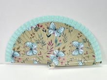 Abanico de madera dise�o Mariposas