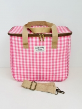 Nevera / Bolsa Térmica Sweet&Candy grande, estampado vichy (color rosa)