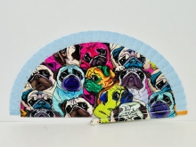 Abanico de madera Diseo Perros