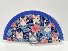 Abanico de madera dise�o Gatos