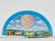 Abanico de madera dise�o GLOBOS