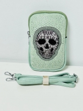 Cuelga movil de polipiel Calavera (GREEN)