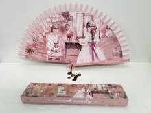 Abanico de madera pintado dos caras Sweet Candy