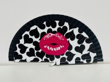 Abanico de madera diseo LIPS
