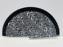 Abanico de madera dise�o Animal Print