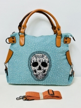 Bolso bandolera Calavera (AQUA GREEN)