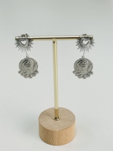 Pendientes acero inox Frida Kahlo (color plata)