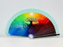 Abanico de madera diseo ARBOL DE LA VIDA