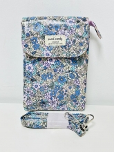 Bolso cuelga mvil  impermeable Sweet Candy estampado Liberty (tono azul/violeta)
