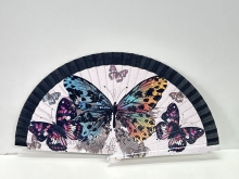 Abanico de madera dise�o Mariposas