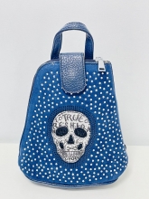 Mochila Polipiel  Calavera (BLUE)