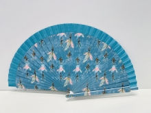 Abanico de madera dise�o Plumas