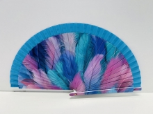 Abanico de madera dise�o Plumas