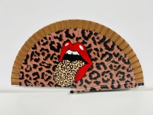 Abanico de madera diseo LIPS