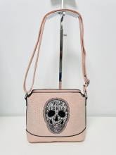 Bolso Bandolera polipiel Calavera (PINK)