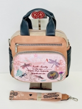Bolso de mano/bandolera bordado Sweet Candy Coleccin Liblula (PINK)
