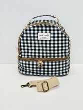 Nevera / Bolsa Térmica Sweet & Candy estampado cuadro vichy (color negro)