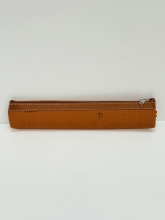 Funda abanico La Espuela en piel con cremallera (Color Camel)