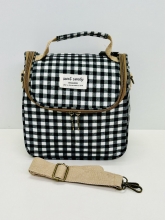 Nevera / Bolsa Térmica Sweet&Candy estampado cuadro vichy (color negro)