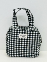 Nevera / Bolsa Térmica Sweet&Candy estampado cuadro vichy (color negro)