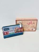 Cartera Billetera blanda Sweet & Candy Coleccin Londres (BLUE)