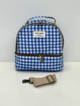 Nevera / Bolsa Térmica Sweet & Candy estampado cuadro vichy (color azul)