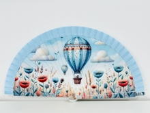 Abanico de madera dise�o GLOBOS