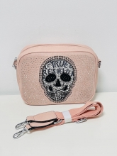 Bolso Bandolera polipiel Calavera (PINK)