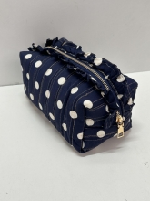 Neceser Rectangular Acolchado Estampado Lunares