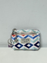 Monedero 3 cremalleras Sweet Candy  Estampado geometra (Impermeable, repelente al agua)